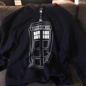 Doctor who large zip up hoodie